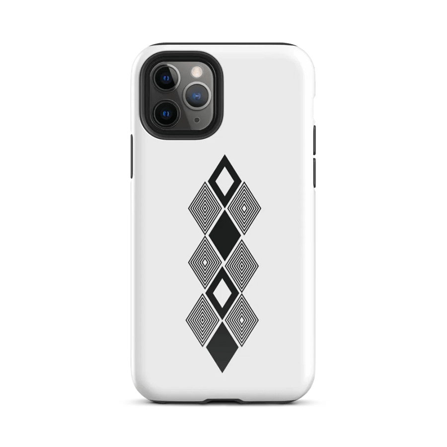 Black and white triangle design Tough Case for iPhone® product image (27)