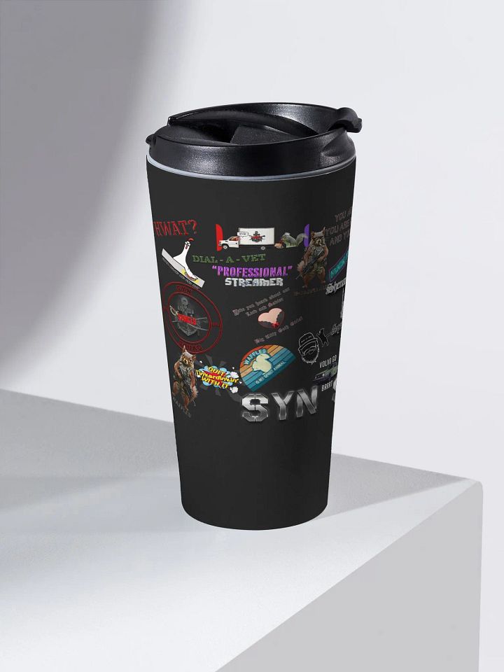 Sticker Bombed Travel Mug product image (2)