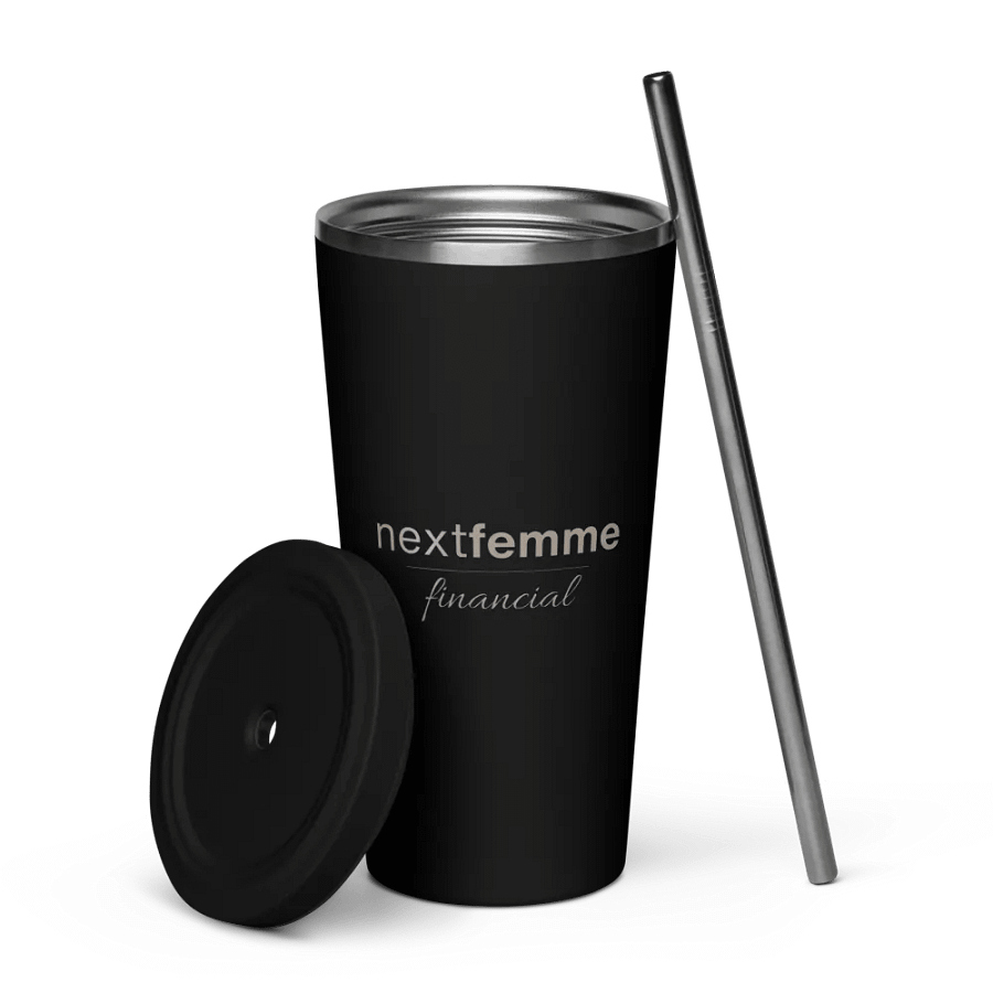 Insulated Tumbler Collection with Straw in Taupe Logotype product image (6)