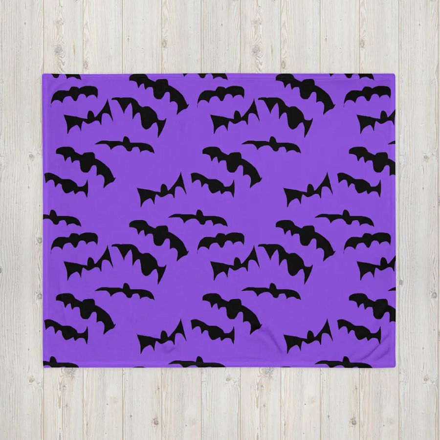 Bats Pattern Throw Blanket product image (16)