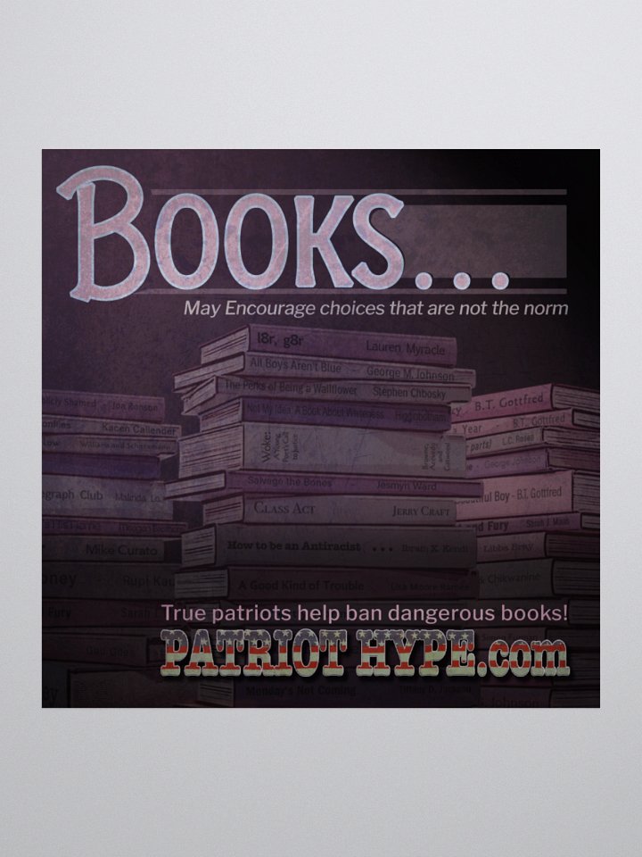 Sticker: Patriot Hype - Books product image (1)