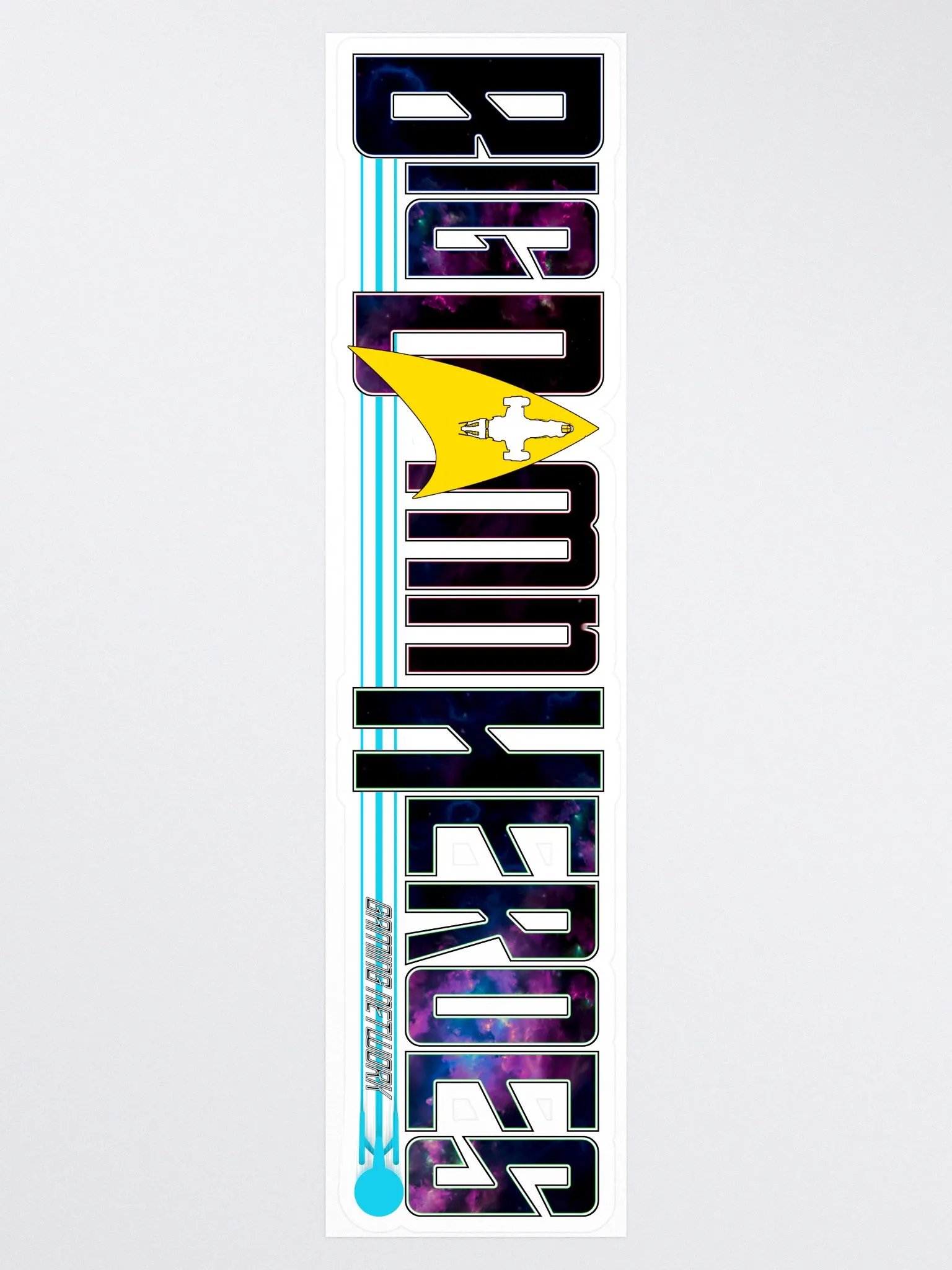 Futuristic Sci-Fi Typography Kiss-Cut Stickers product image (3)