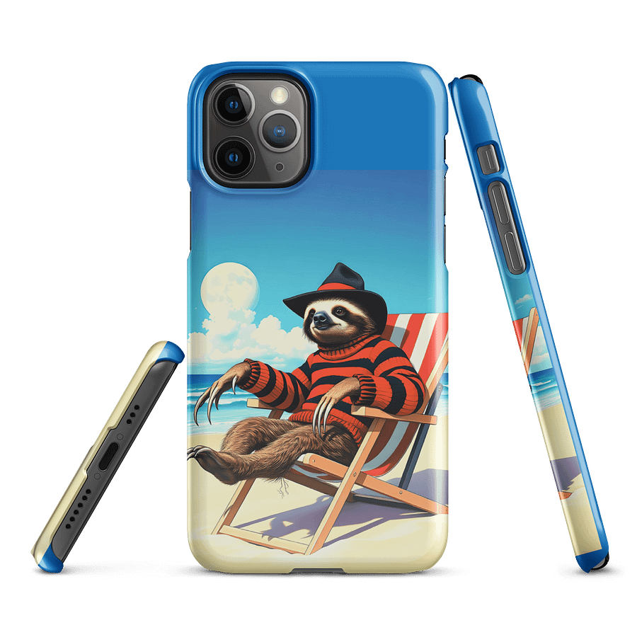 Chill Freddy Sloth Beach Snap Case product image (2)