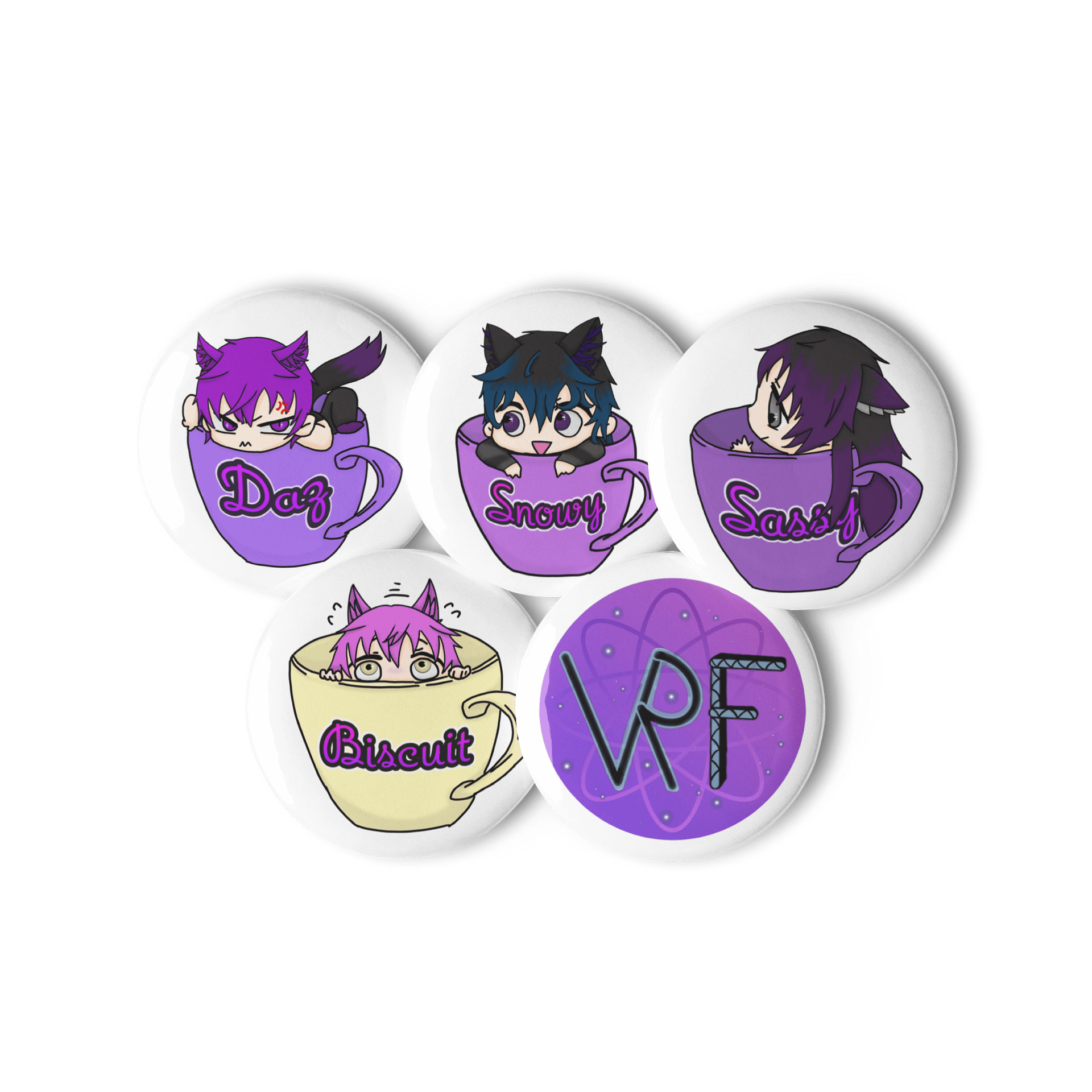 Famo Tea Cup Badges product image (3)
