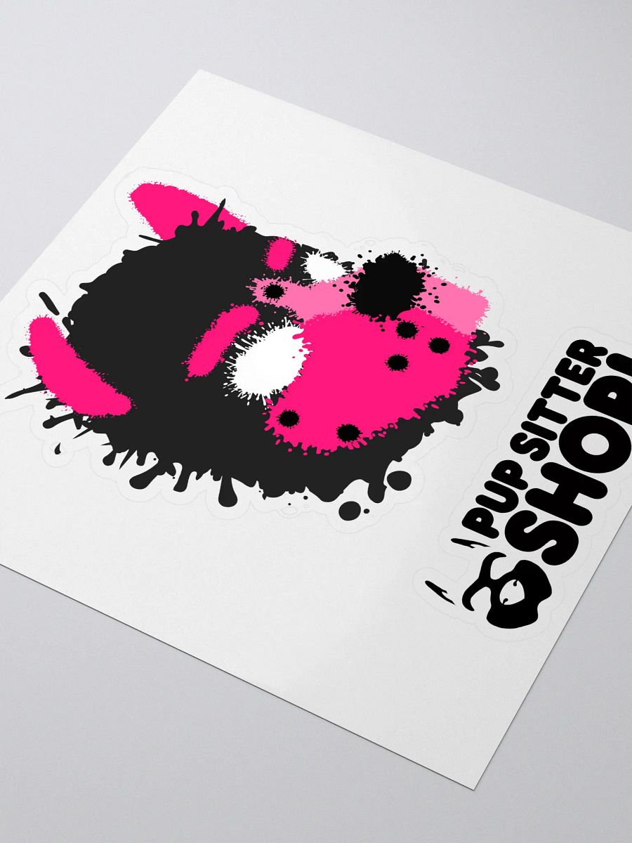Pup Splatter Sticker - Pink product image (3)