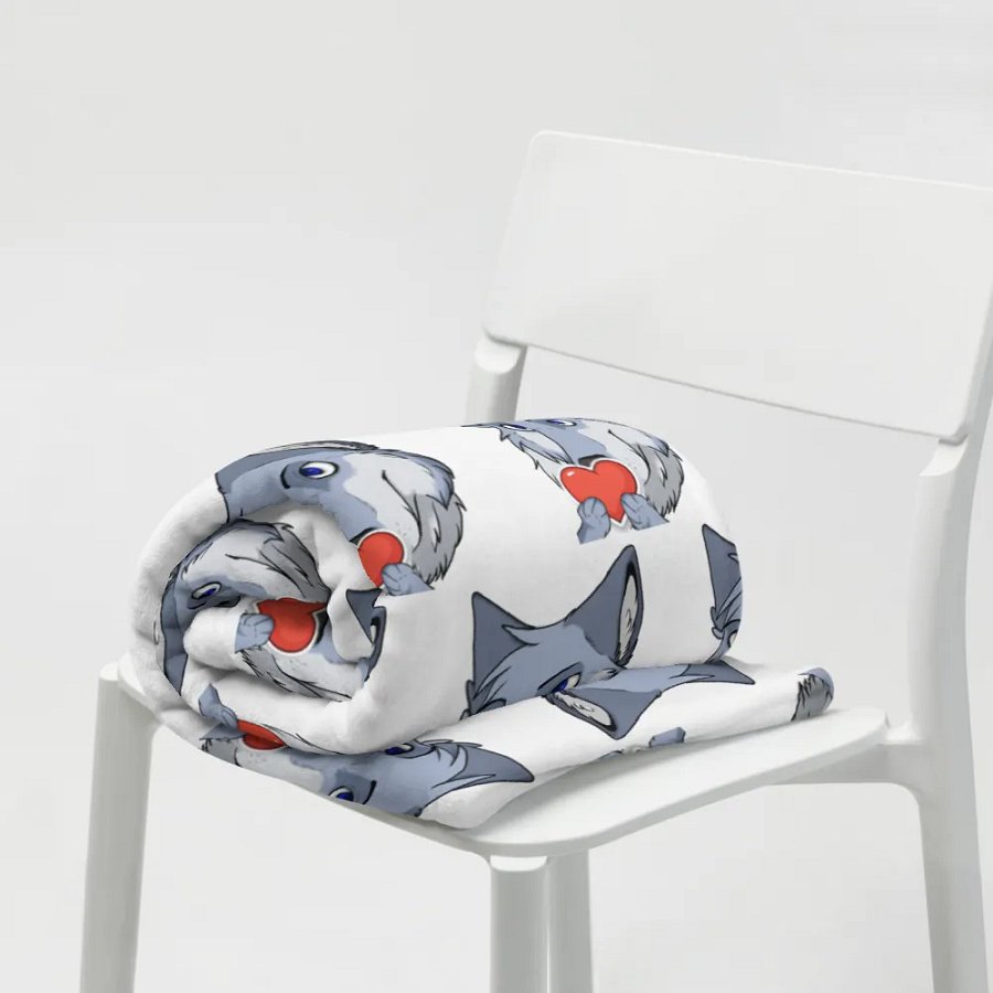 Heart spam throw blanket product image (19)