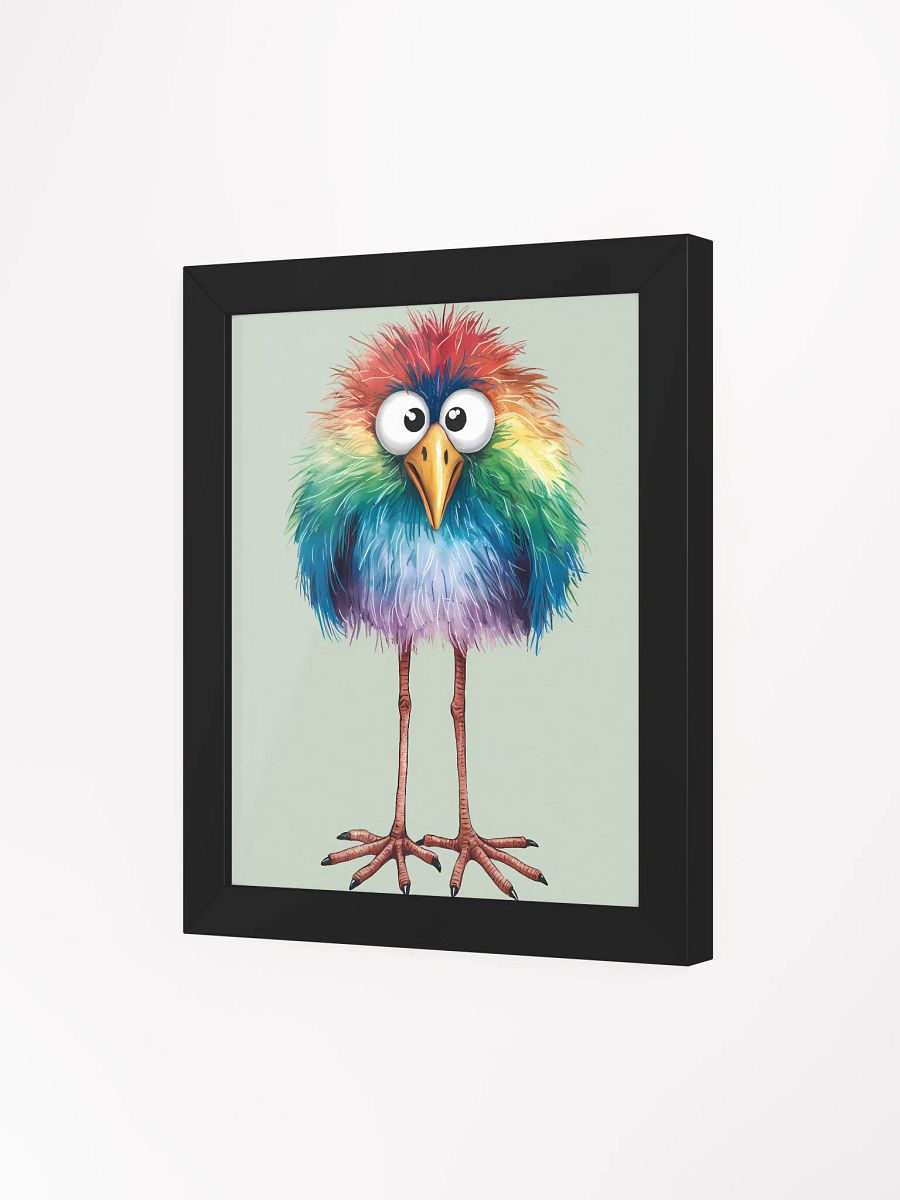 Whimsical Rainbow Bird Framed Poster product image (4)