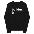 Builder Long Sleeve Tee, Black (Youth) product image (1)