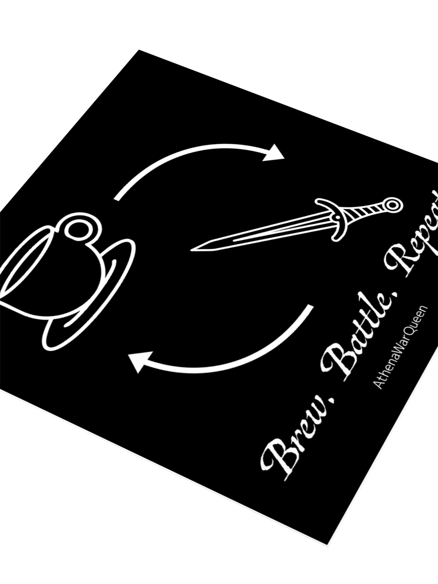 Brew. Battle. Repeat. Sticker product image (3)