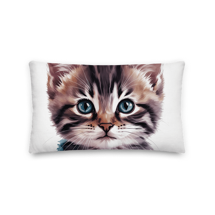Cat Cushion/ Pillow White product image (1)