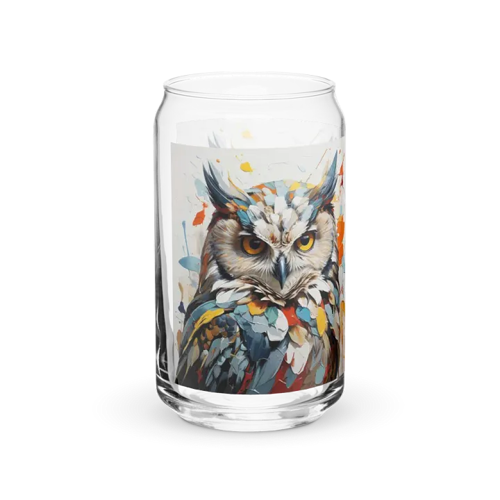 Aurora Glance Owl Glass Can Sipper product image (2)