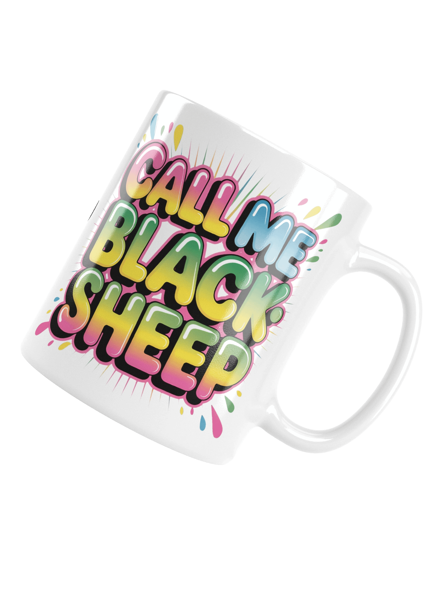Vibrant CallMeBlacksheep White Glossy Mug product image (13)
