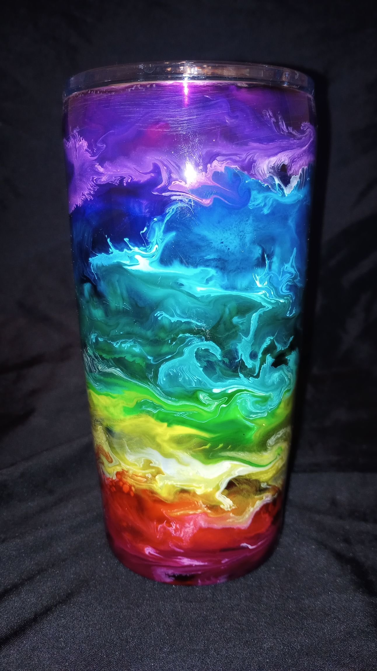 Colorful Splatter Swirl Resin Tumblers product image (3)