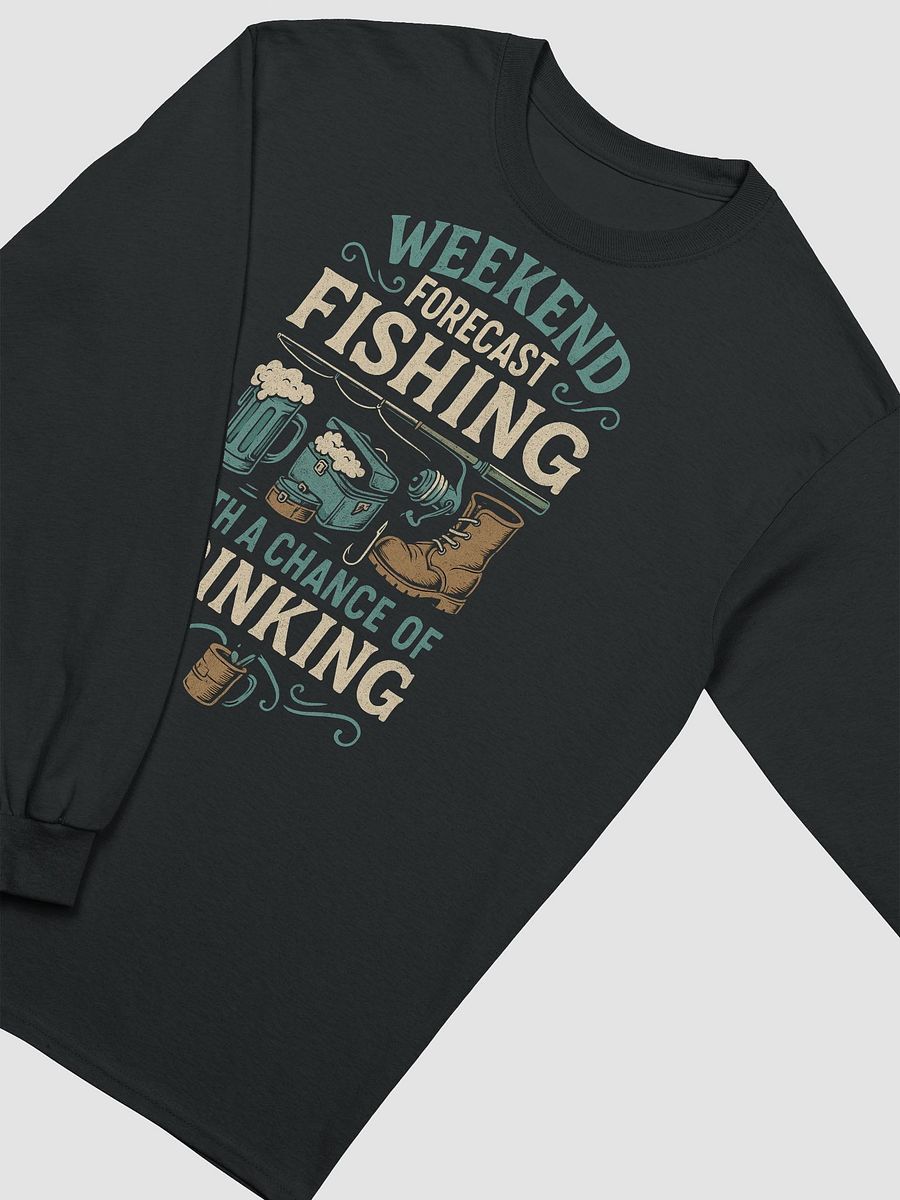 Weekend Forecast Long Sleeve Tee – Fishing with a Chance of Drinking product image (9)