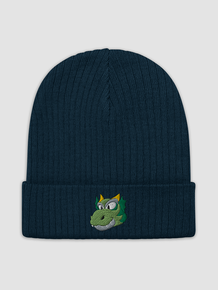 Happy Dragon Green Recycled Cuffed Beanie product image (2)