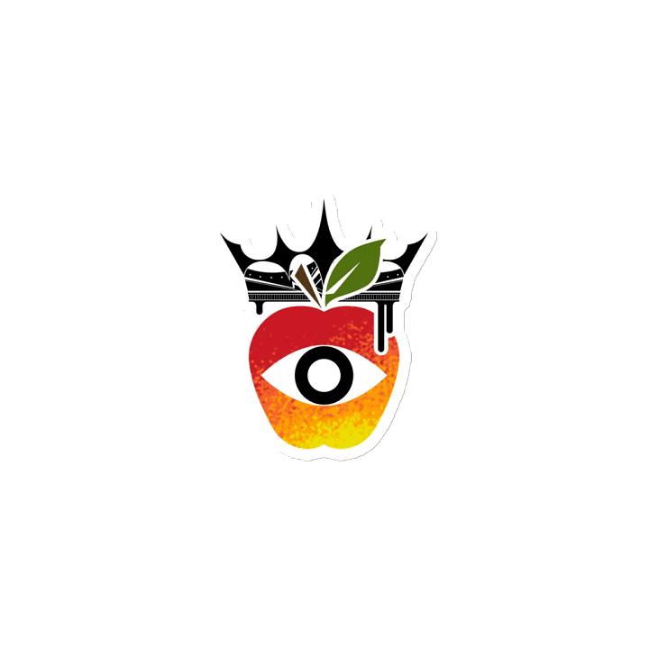 Crowned Apple (Color) ✦ Die-Cut Magnets product image (1)