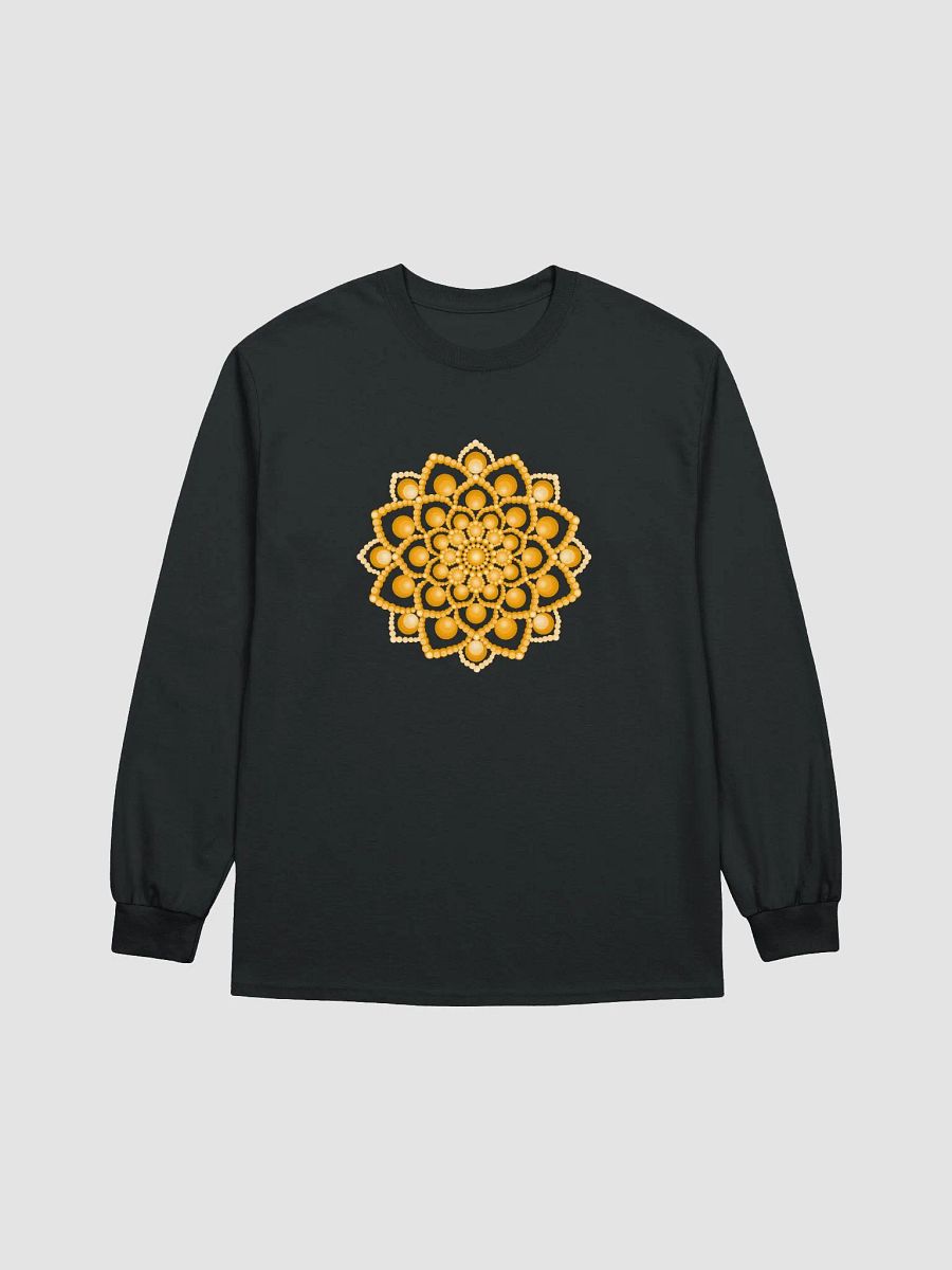 Orange Flower Mandala Women's Long Sleeve T-Shirt product image (2)