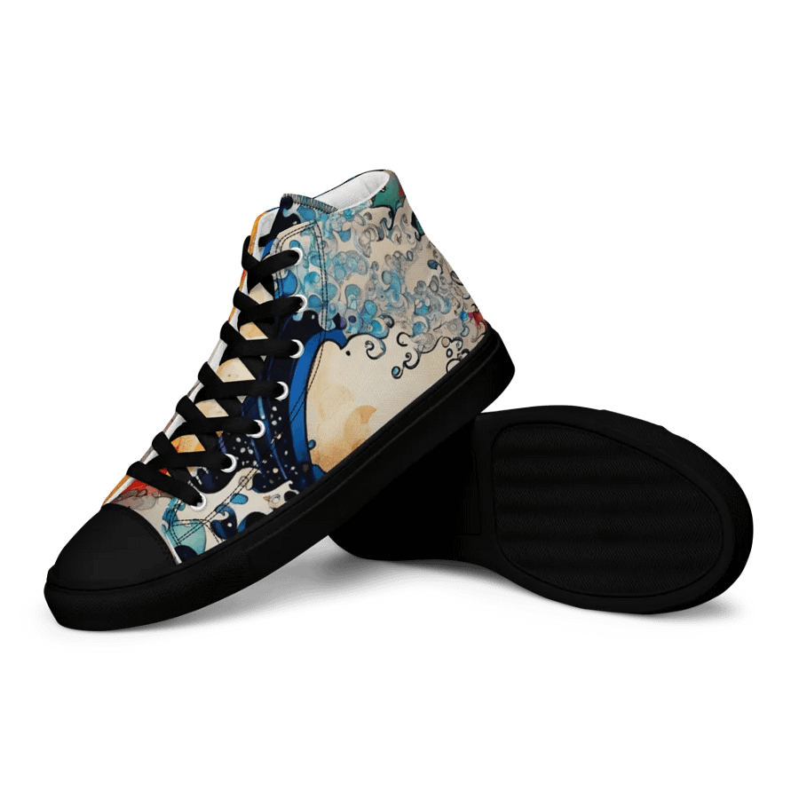 Japanese Wave Art High Tops product image (12)