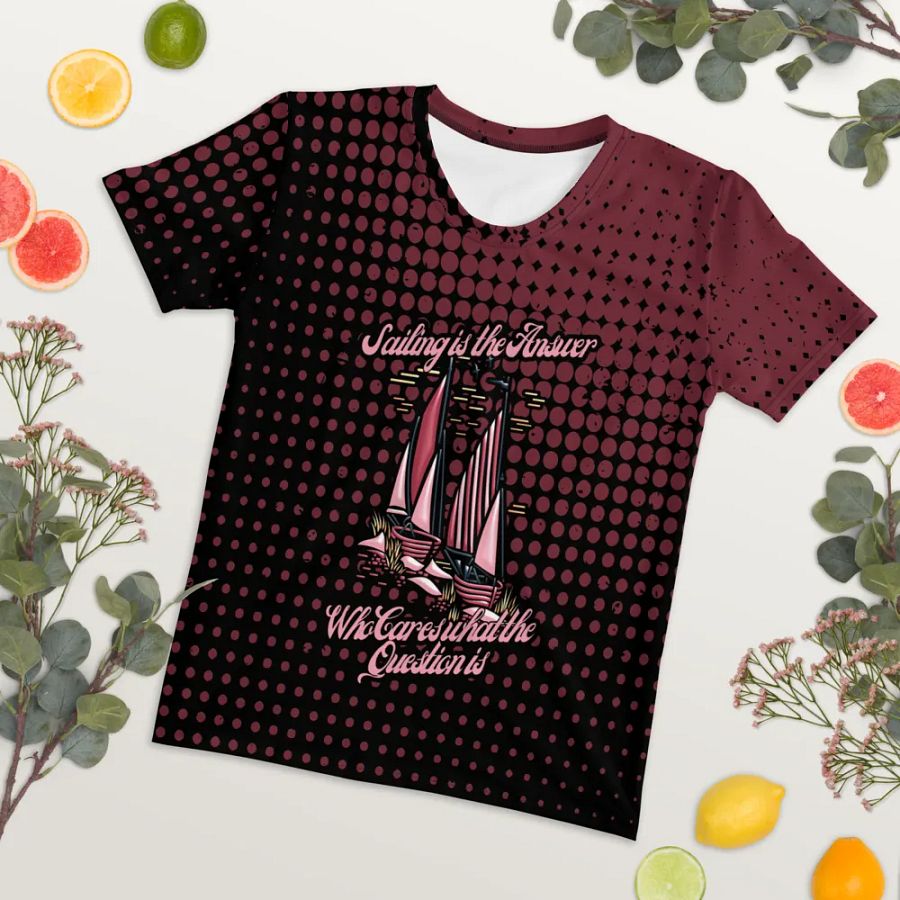 Sailing is the Answer All Over Print T-shirt product image (7)