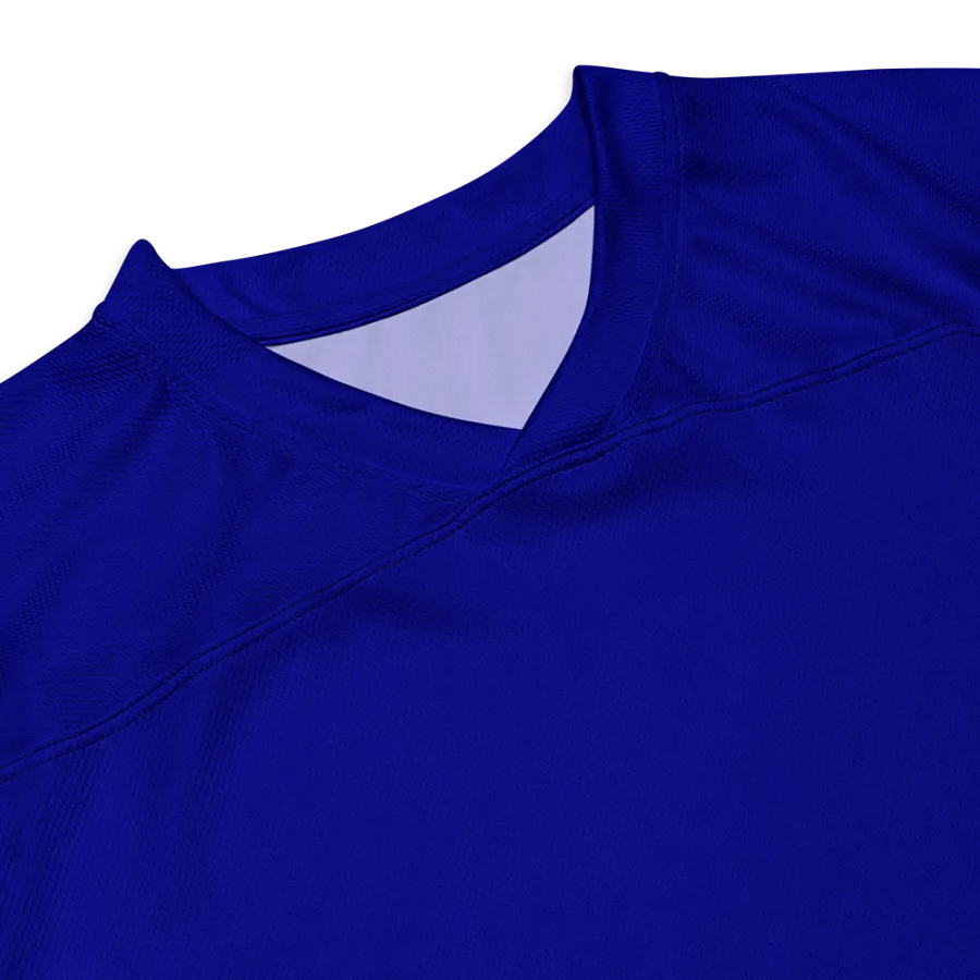 Plain Color Navy Blue Hockey Fan Jersey product image (3)