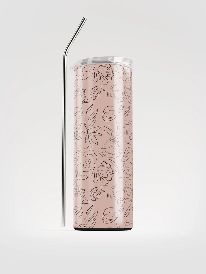 Elegant Floral Stainless Steel Tumbler product image (1)