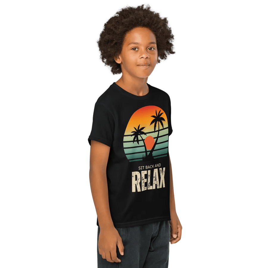 "SIT BACK AND RELAX" light-weight t-shirt product image (4)