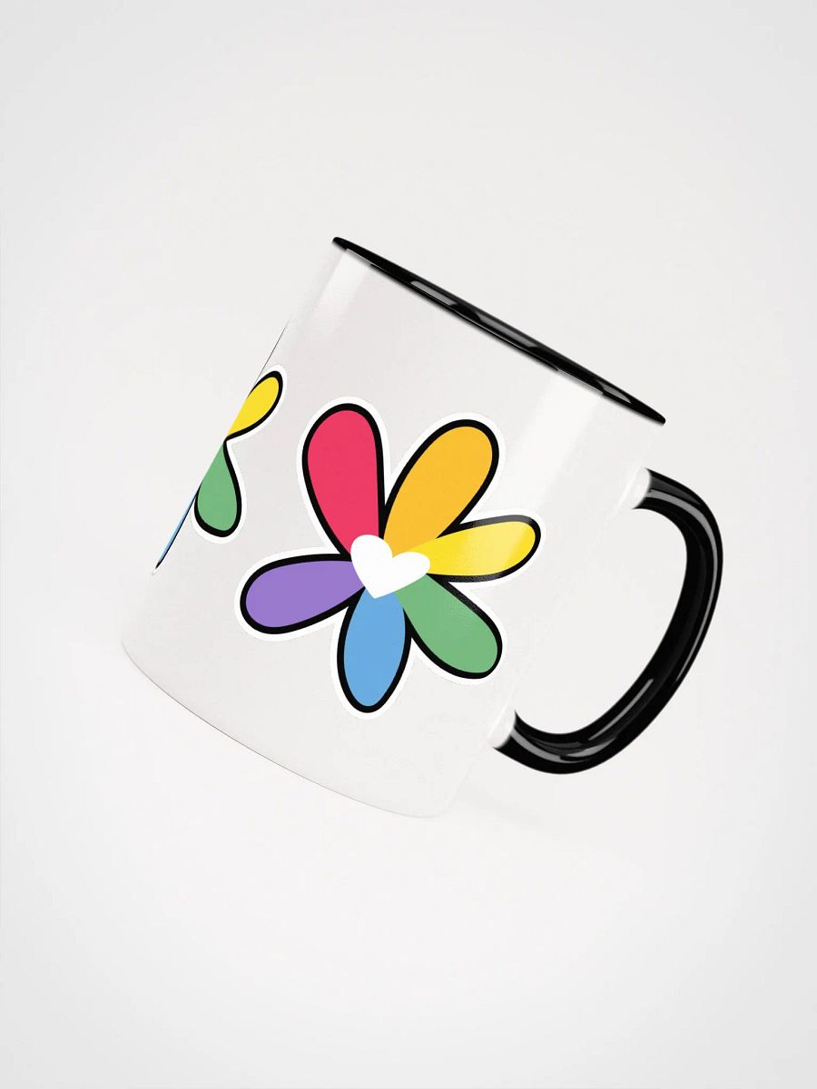 White Mug with Rainbow Flower Design product image (34)