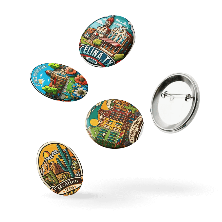 Texas Towns & Landscapes - Set Of 5 Pins product image (9)