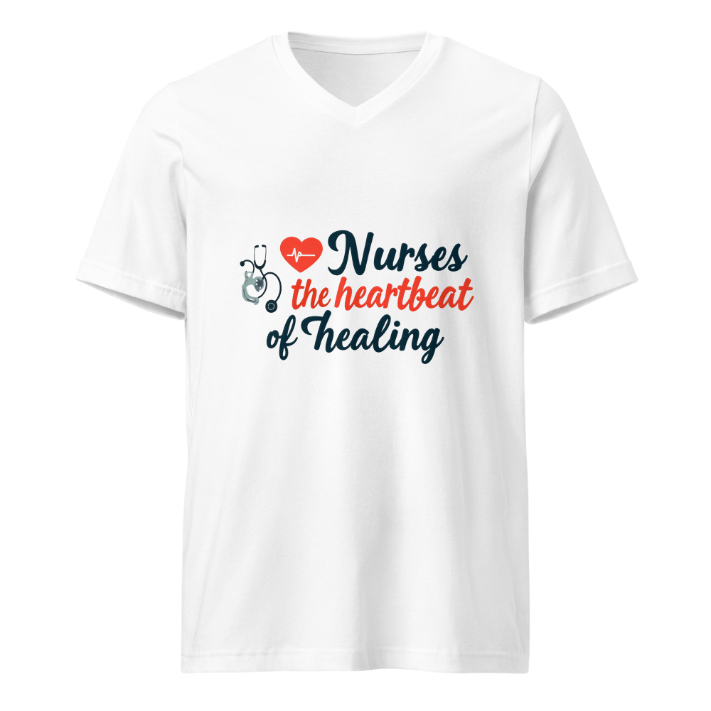 Heartbeat of Healing V-Neck Tee product image (1)