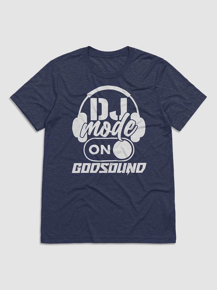 DJ T-SHIRT Rapper Merch Band Merch Music Merch DJ Mode On Slogan Bella+Canvas Triblend Short Sleeve T-Shirt in Navy Blue product image (1)