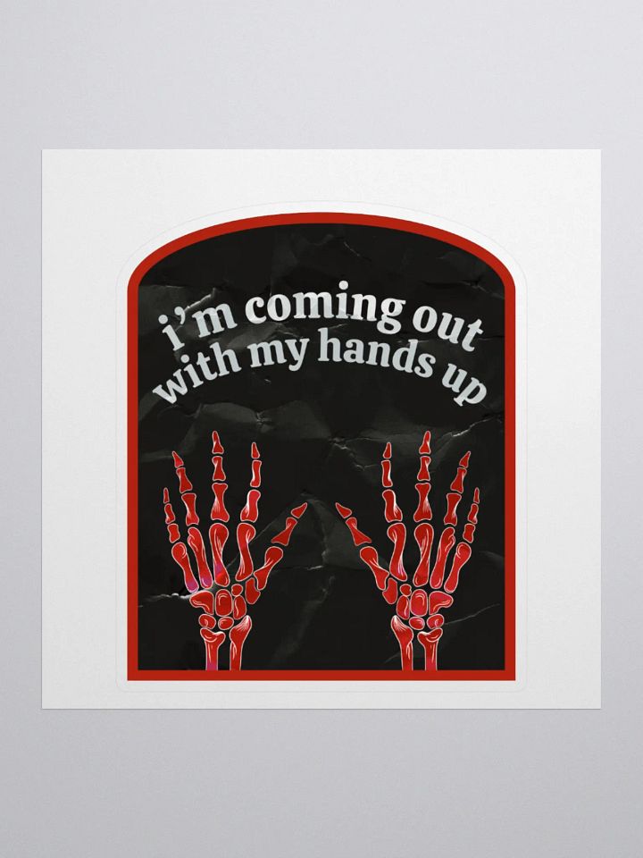 looks like i’m caught - die cut sticker product image (1)