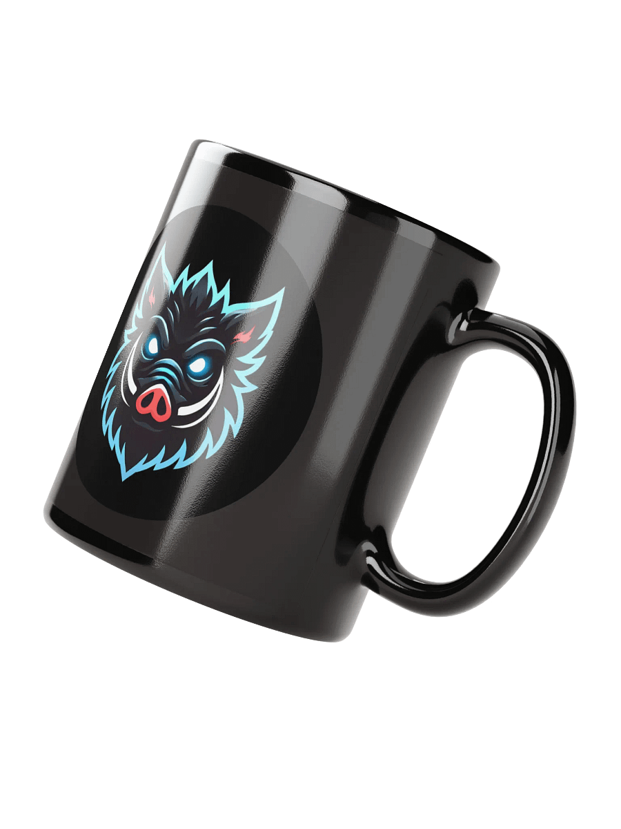 Mystic Boar Black Glossy Mug product image (4)