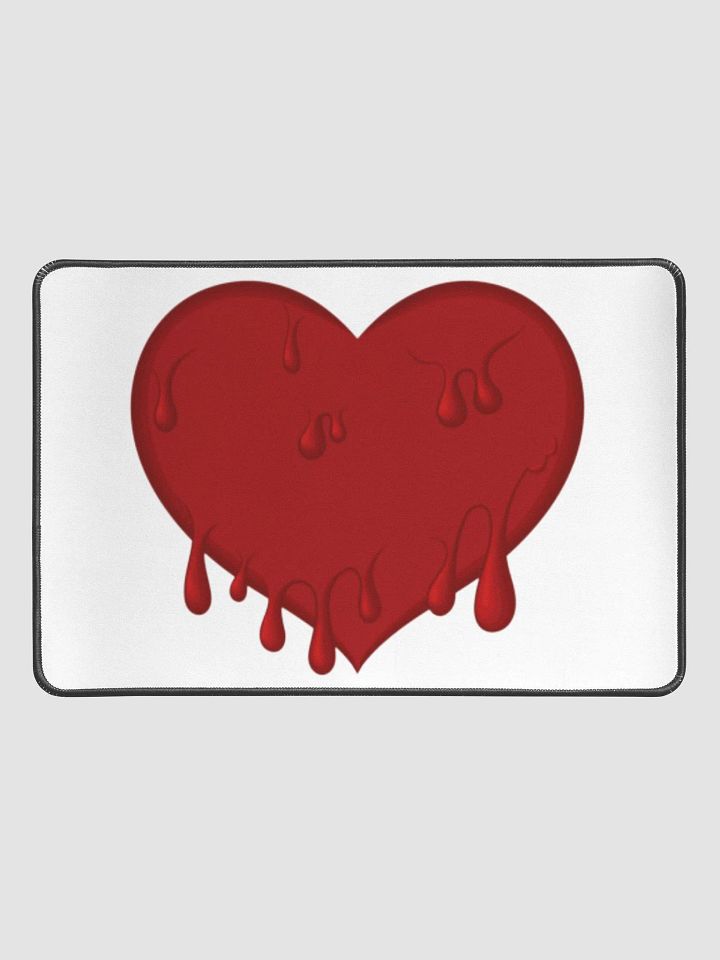 Bloody Heart Desk Mat/Mouse Pad product image (1)