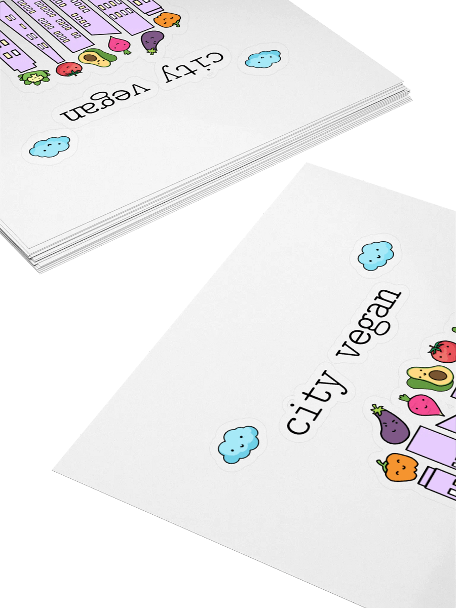 “City Vegan” Fun Sticker product image (4)