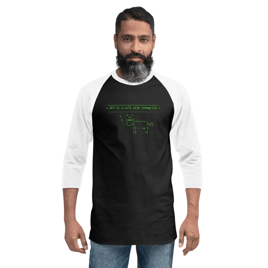 Cult of ZFS - Raglan Tee product image (1)