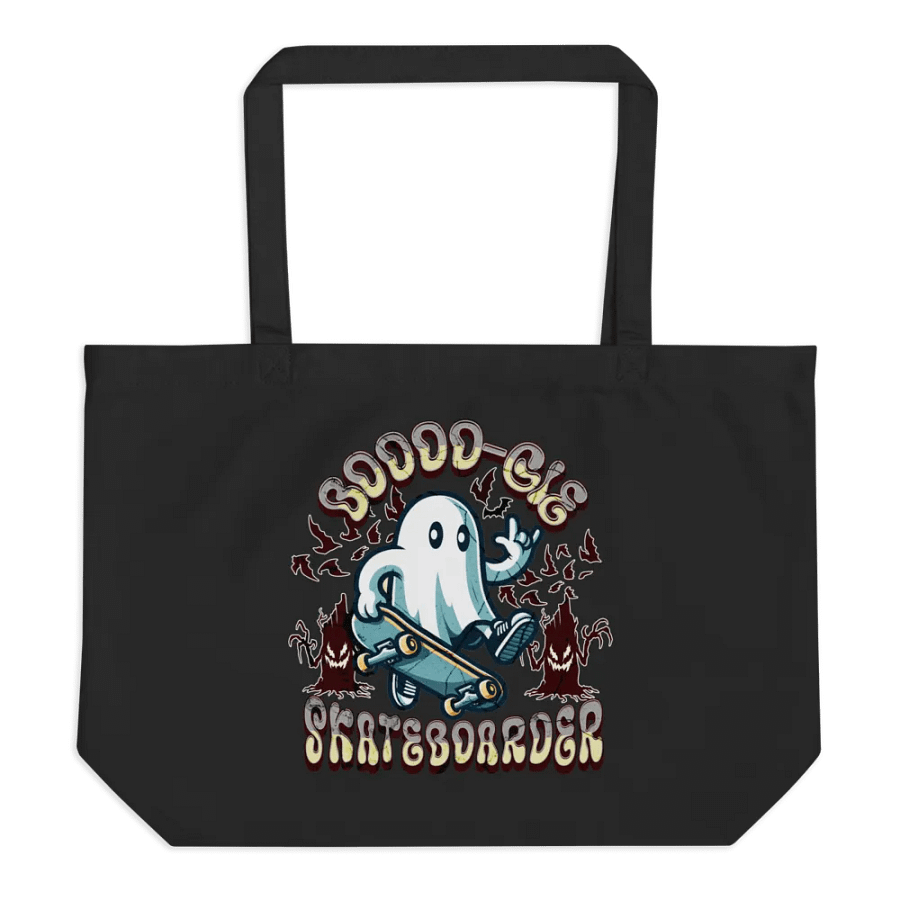 Boooo-gie Skateboarder Spooky Skater Ghost Tote Bag product image (1)