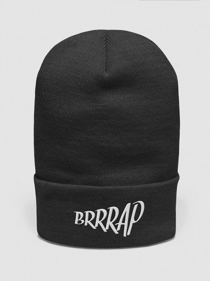brrrap beanie black product image (1)