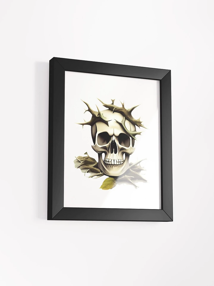 Skull with Thorns Skull, thorns, skull with thorns, skeleton, horror, scary, spooky, bones, thorn, pattern, abstract, geometric, spiral, vintage, retro, colourful product image (12)