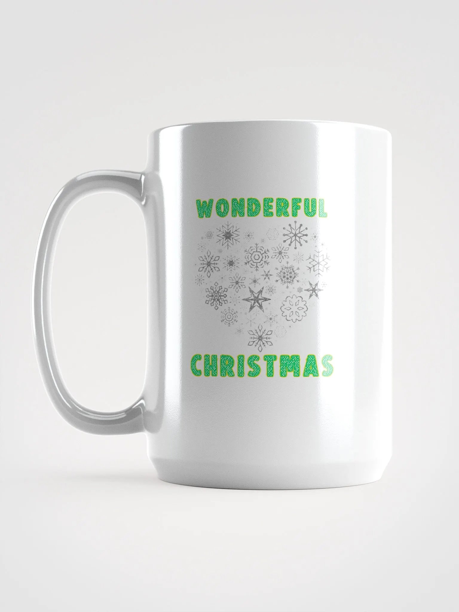 Wonderful Christmas Glitter Heart Mug product image (6)