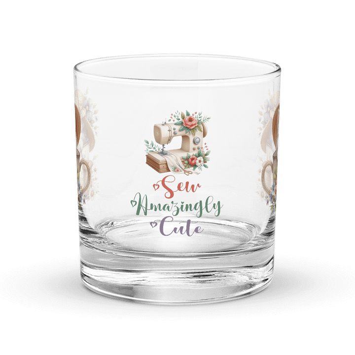 Sew Amazingly Cute Kitty Teacup Rocks Glass product image (1)