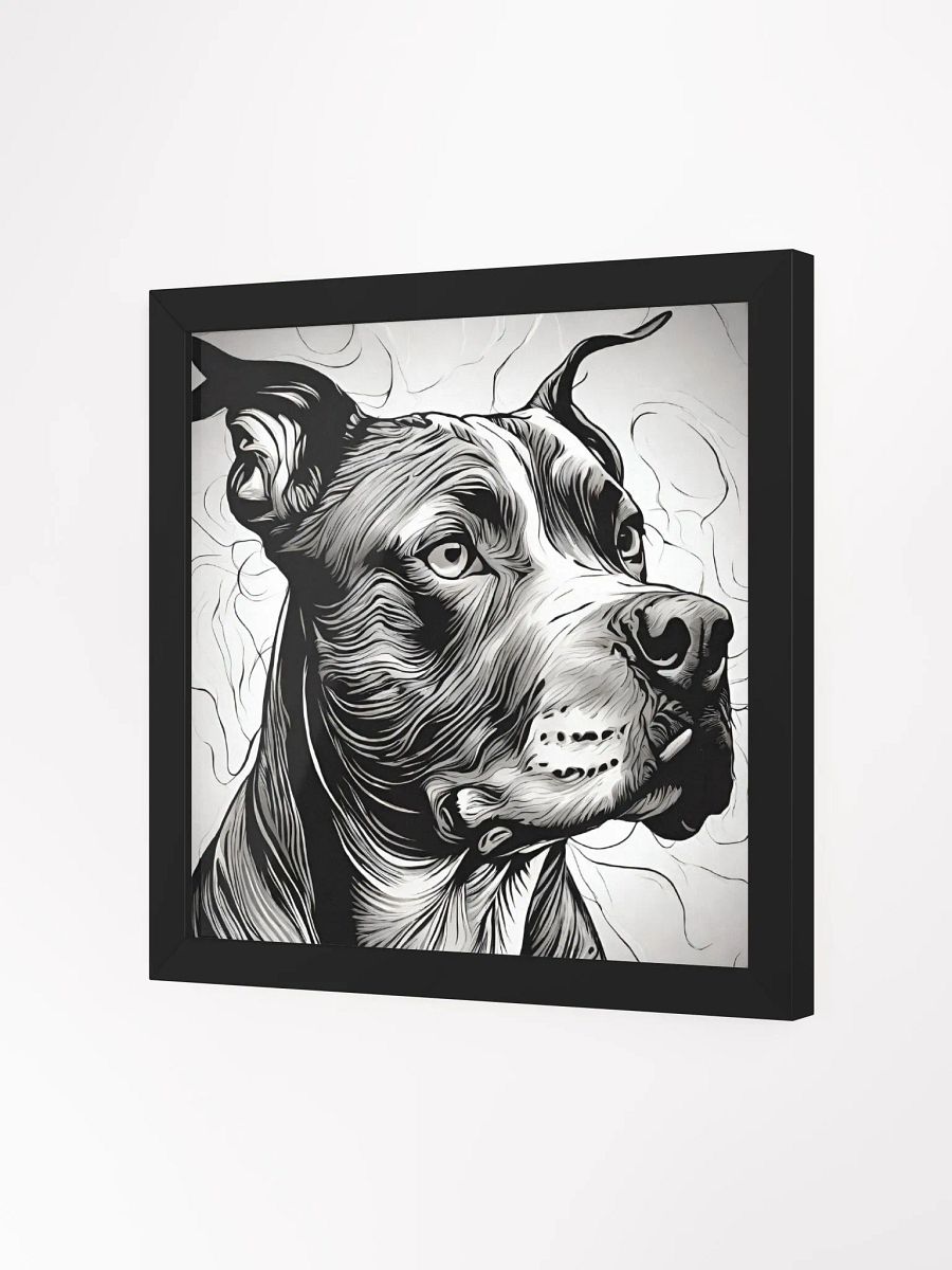 Celebrate Your Pit Bull with This Fiercely Adorable Framed Poster! product image (2)
