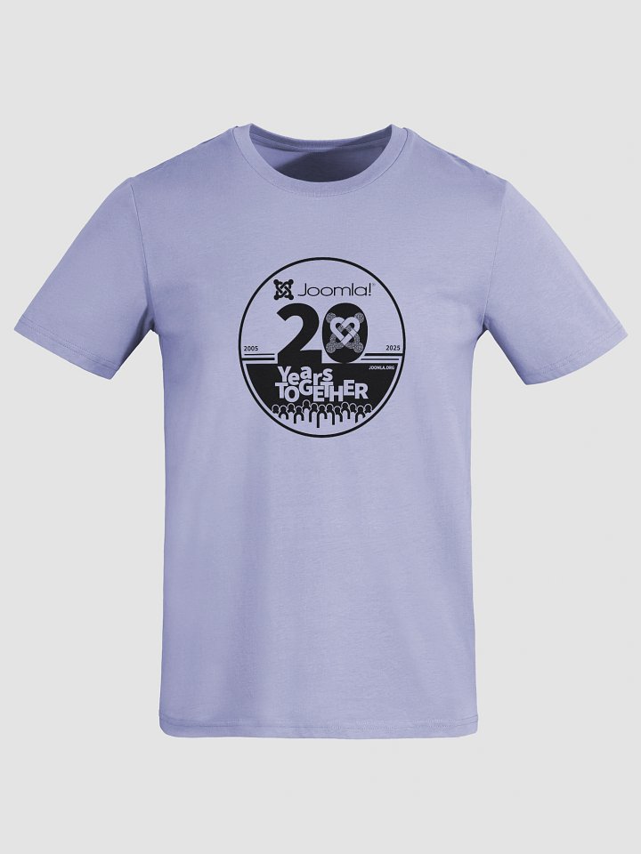 Joomla 20th Anniversary Edition<br /> — Unisex Organic Cotton / Black — product image (1)