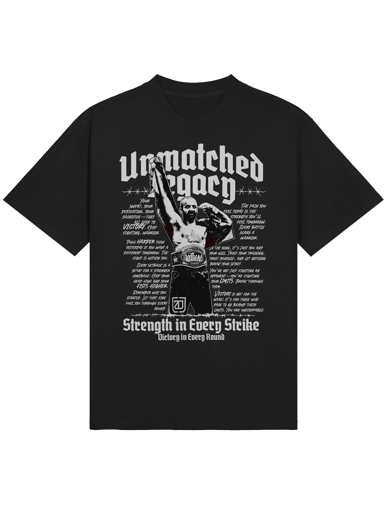 Oversized Black T-shirt - Unmatched Legacy product image (3)