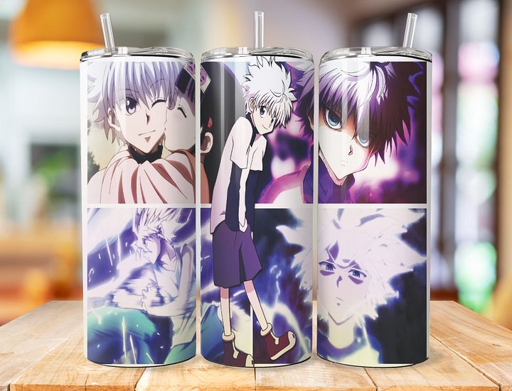 Killua Zoldyck 20 oz Stainless Steel Tumbler – Hunter x Hunter Assassin Design product image (1)