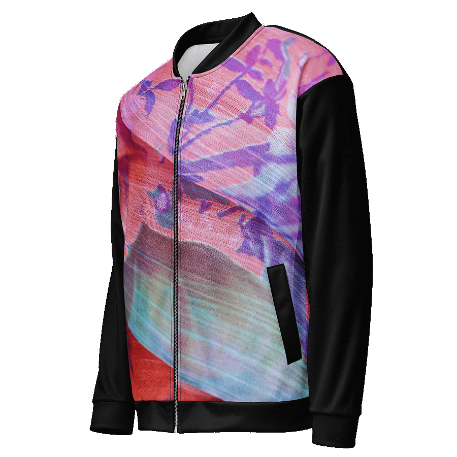 Paradise Breeze Black All-Over Print Bomber Jacket product image (3)