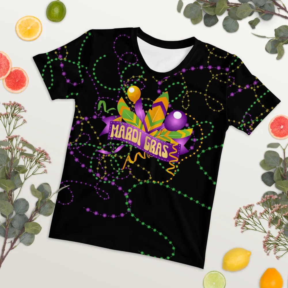 Mardi Gra All Over Print T-shirt product image (7)