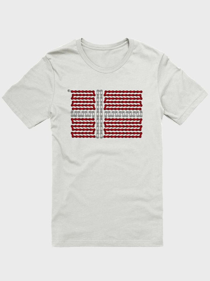 Denmark Bike Chain Flag on Light Color Supersoft Tee product image (1)