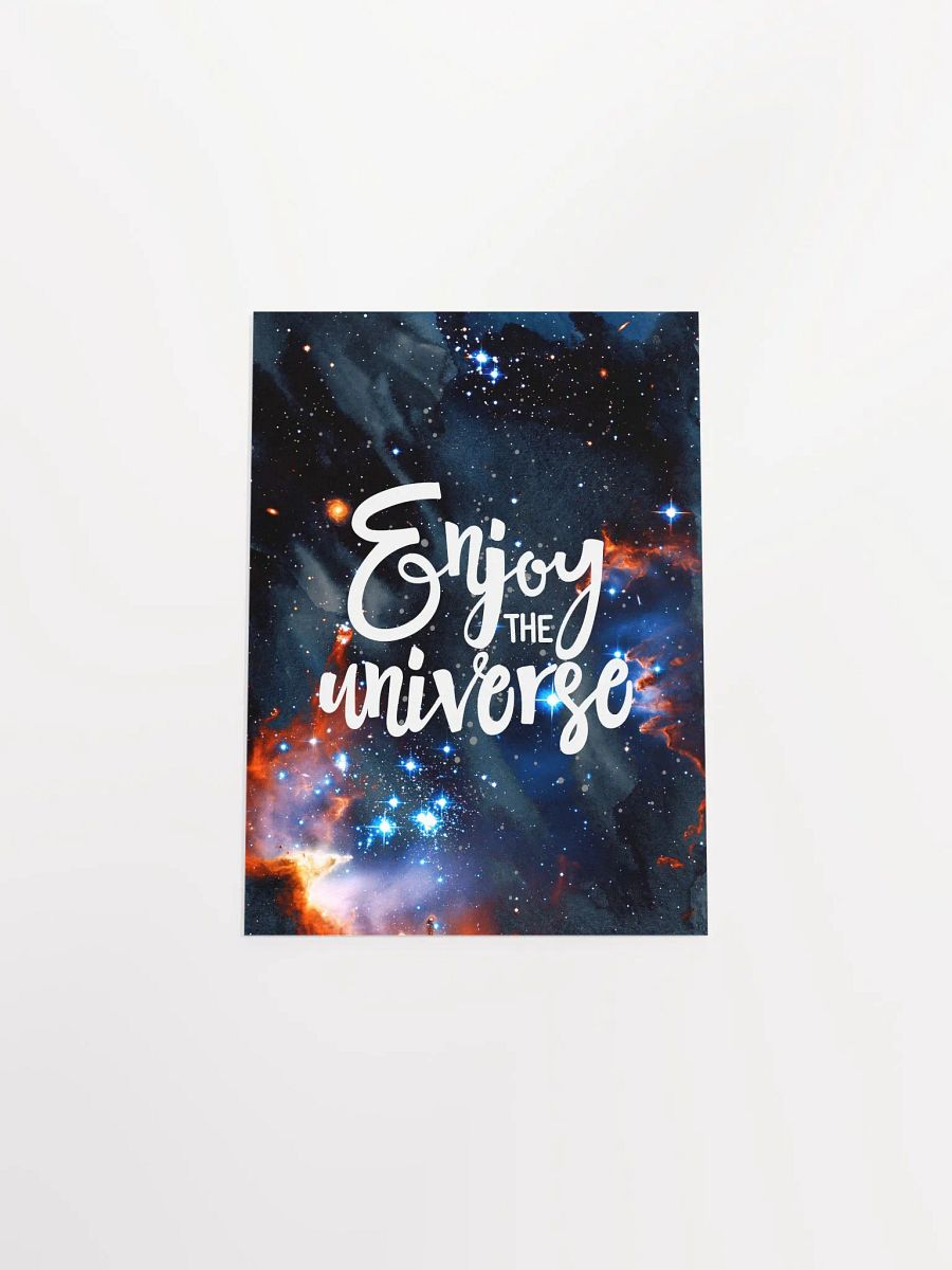 Enjoy the Universe [neon/synthwave/vaporwave/watercolor] — aesthetic watercolor poster, neon space poster, retrowave poster, motivation quotes product image (9)