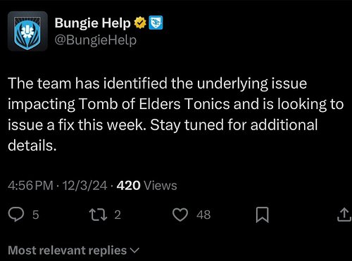 PSA from Bungie!! 

#Destiny2 #DestinyTheGame #TheFinalShape