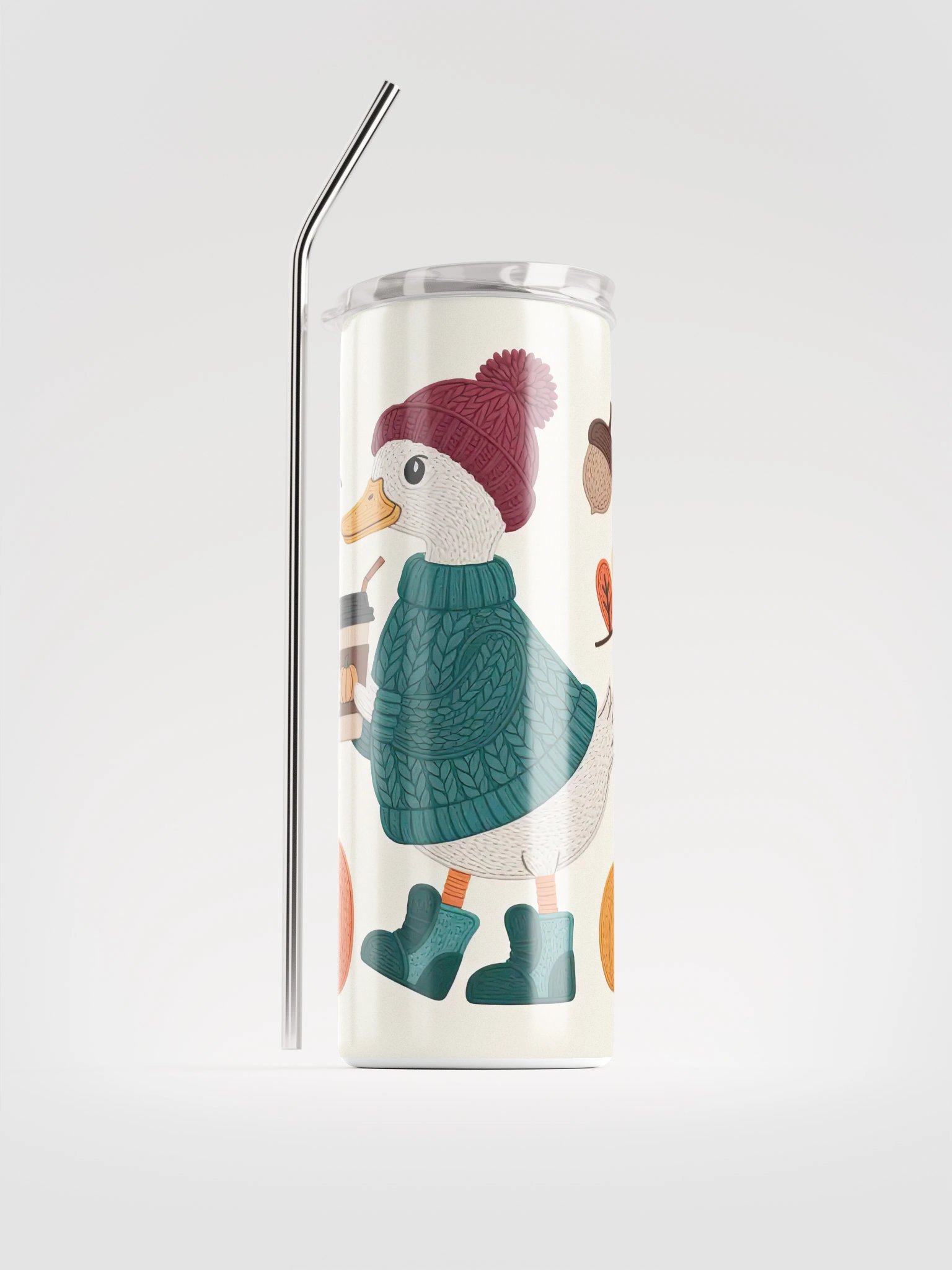 Quirky Autumn Goose Stainless Steel Tumbler product image (2)